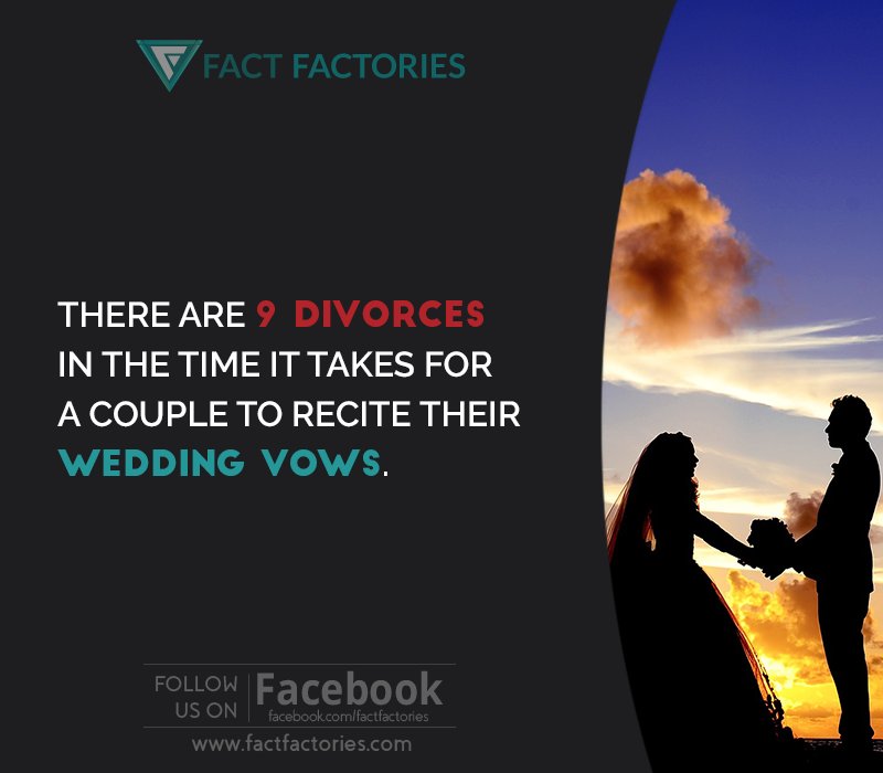 Fact_Factories's tweet photo. #wedding #divorce #love #relationships https://t.co/jj8V2ynit0