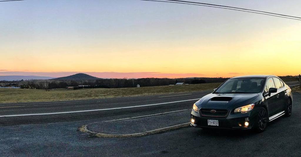 morgnr's tweet photo. Why yes, I’m the girl who pulls over for sunset pics 🙋🏻‍♀️ #sunset #subaru #wrx @subaru_usa https://t.co/T4gvqgd4Ep