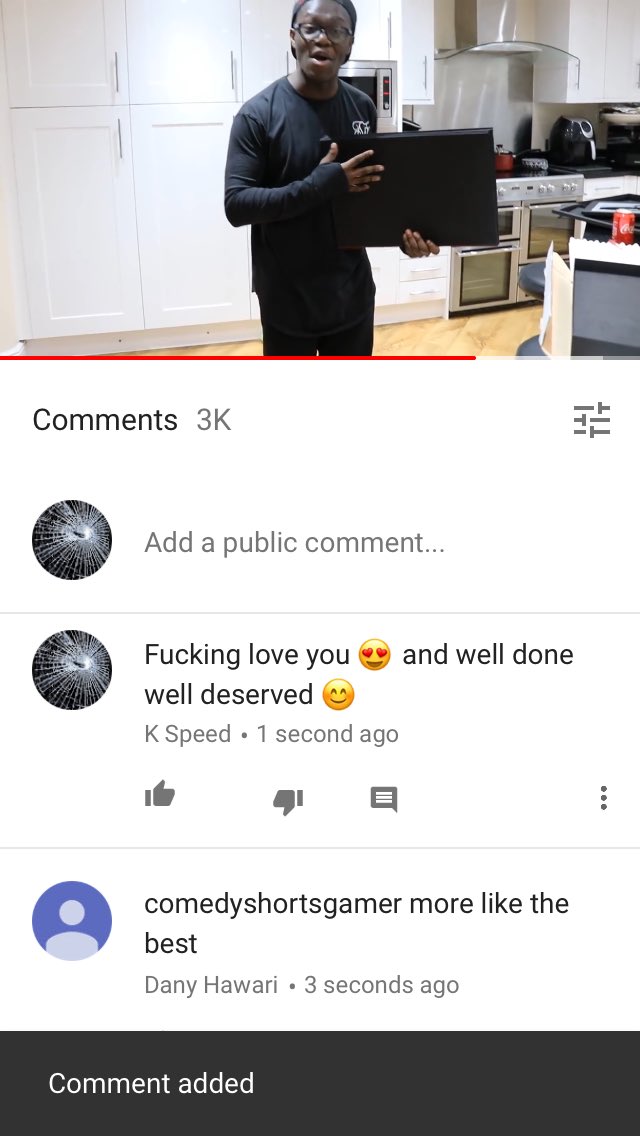 karl35546124's tweet photo. @ComedyGamer my YouTube name k.speed https://t.co/rXvHCsZzXi