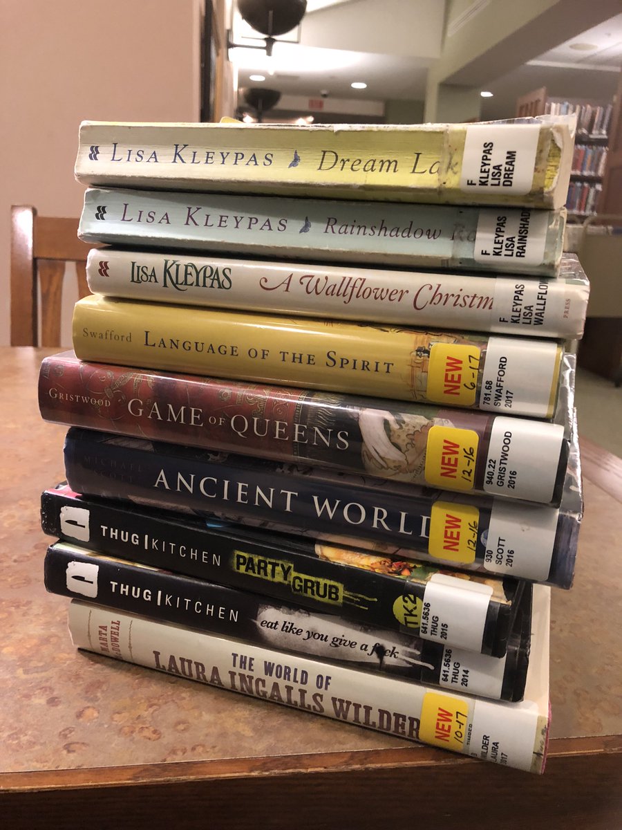 savvyliterate's tweet photo. I went to the library to get one book. #bookaddictproblems https://t.co/Czaa59WsMX