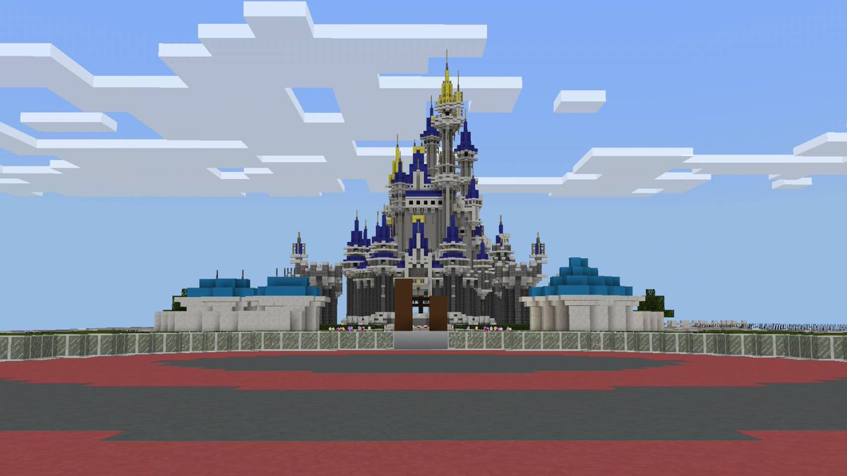 Minecraft Tdr Project در توییتر パートナーズ像とシンデレラ城 イベント用のショップもあり また少し本物のパークに近づいたかな Minecraft 東京ディズニーランド プラザ パートナーズ像 Tdr Tdl