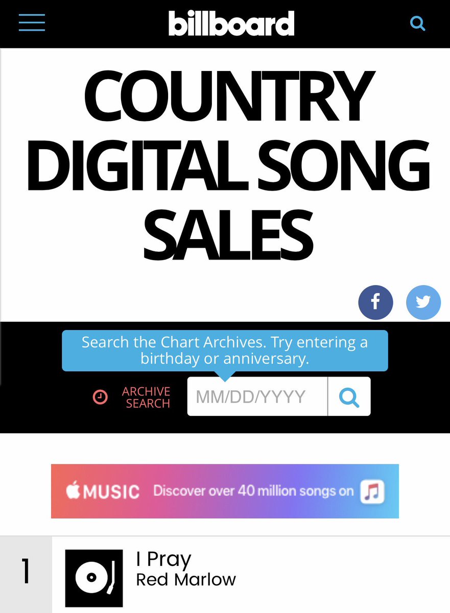 redmarlow's tweet photo. "I PRAY" is @billboard's #1 Country Digital Song this week! What a way to end 2017! #Blessed #GodIsGood #RedHeads #TheVoice #IPray https://t.co/dvdVqO2pNW