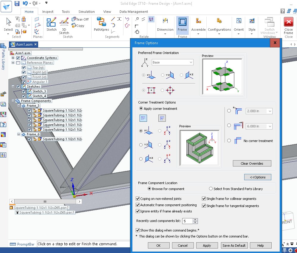 DesignandMotion's tweet image. Solid Edge Frame Design for ST10 Part 2 designandmotion.net/siemens-plm/si…