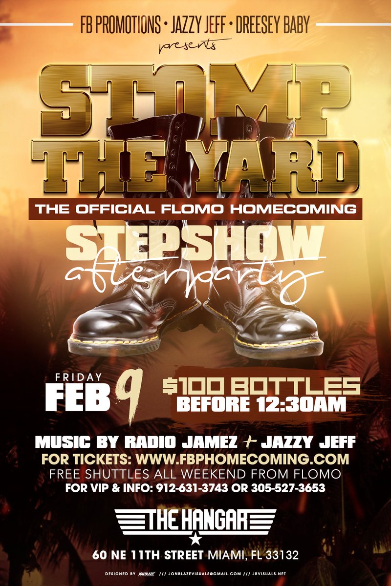 1JazzyJeff's tweet photo. Friday February 9th…Official #FlomoHomecoming Step Show After Party @ The HANGAR! @DreeseyBaby @_dafatboy • Music by @1JazzyJeff @radiojamez 🎶 For Tickets ➡️ https://t.co/MpmfEF7rUU https://t.co/S8zkNfweVJ