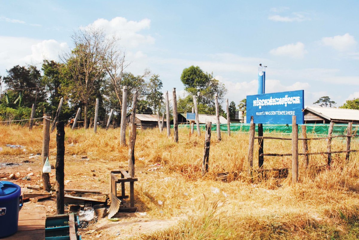 pheaktraneth's tweet photo. Situated on 0.448 hectares of land in Trapeang Prey Commune, Anlong Veng District, Oddar Meanchey Province, the trial site of Pol Pot is located 14 kilometers from the roundabout of Anlong Veng District near the Cambodian-Thai border checkpoint at Choam Sra Ngam. #DCCAM https://t.co/EEUB5wZDAL