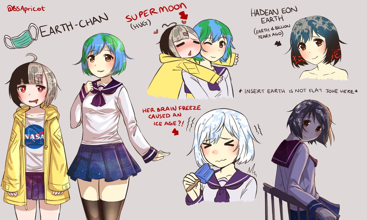 Can't have celestial bodies without an Earth chan to match~