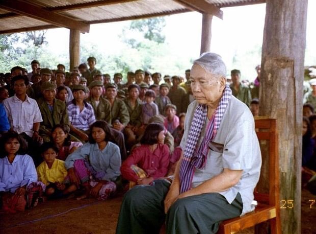 pheaktraneth's tweet photo. After the execution of Son Sen’s family, Pol Pot was brought before a People’s #Tribunal on March 28, 1997. Following the trial, #PolPot had no control over the #KhmerRouge movement, and it concluded with a sentence of life imprisonment for Pol Pot and his clique. #DCCAM https://t.co/O2YA03taqw