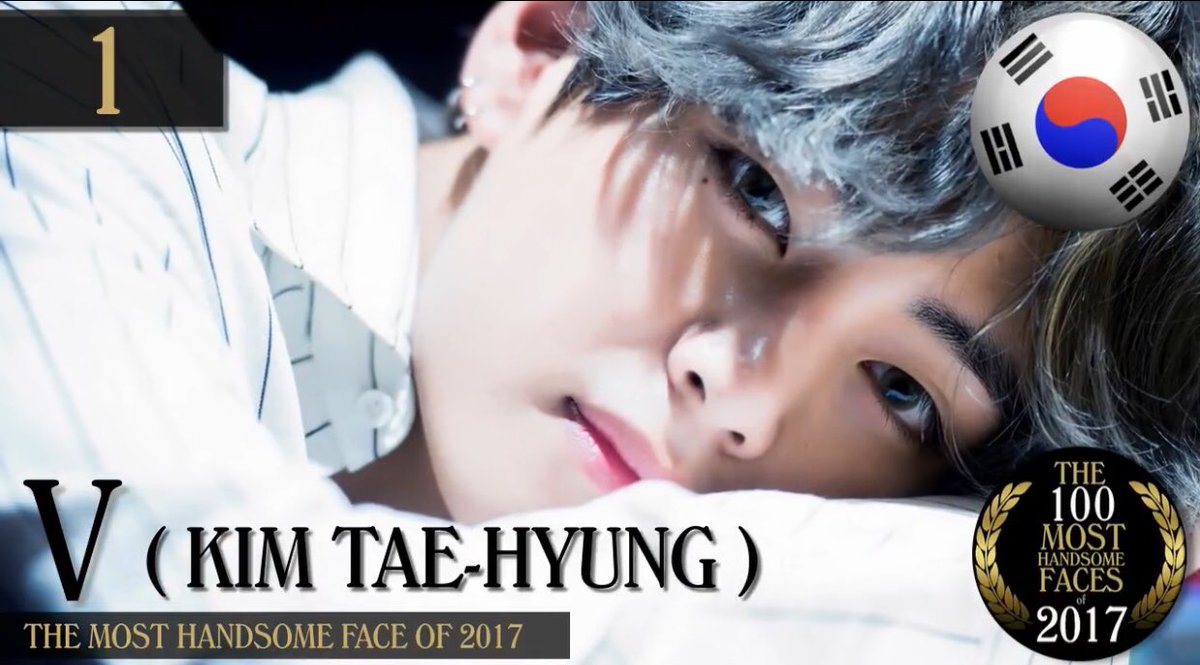 princevtaehyung's tweet photo. TAEHYUNG IS #1 ON TC CHANDLER’S 100 MOST HANDSOME FACES OF 2017 https://t.co/TL1AGcnBCS