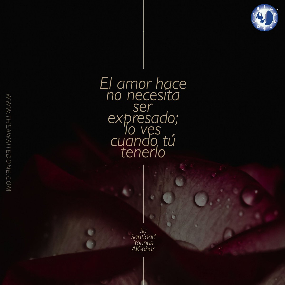 mehdifoundation's tweet photo. #QuoteoftheDay ‘#Love does not need to be #expressed; you see it when you have it.’ - HH @YounusAlGohar

#CitadelDía ‘El #amor no necesita ser #expresado. Lo ves cuando lo tú tenerlo.’ - Su Santidad @YounusAlGohar https://t.co/sLhnOEZ01m