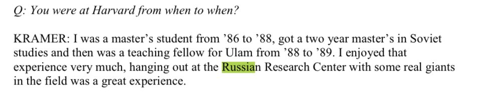 14. Here are some more: To Recap: Kramer is a Russia expert of Sorts. the fact that he is involved with the Trump-Russia Dossier is not some accident. There are no accidents in the "Circle of Filth. He knows and holds some key information that should be stunning when revealed.