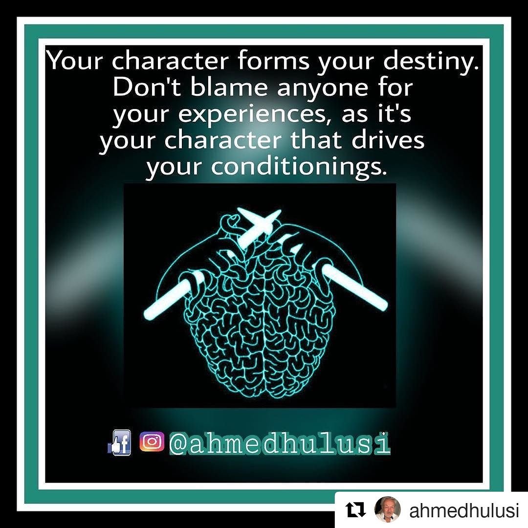 AylinERK's tweet photo. 🌟#NEW🌟
#Facebook & #Instagram
@AhmedHulusi:
"Your #character forms your #destiny. Don't #blame anyone for your #experiences, as it's your #character that drives your #conditionings."
https://t.co/qPxqXn5vbr
https://t.co/lc4OsQpsMI https://t.co/kbCeOnmUOy