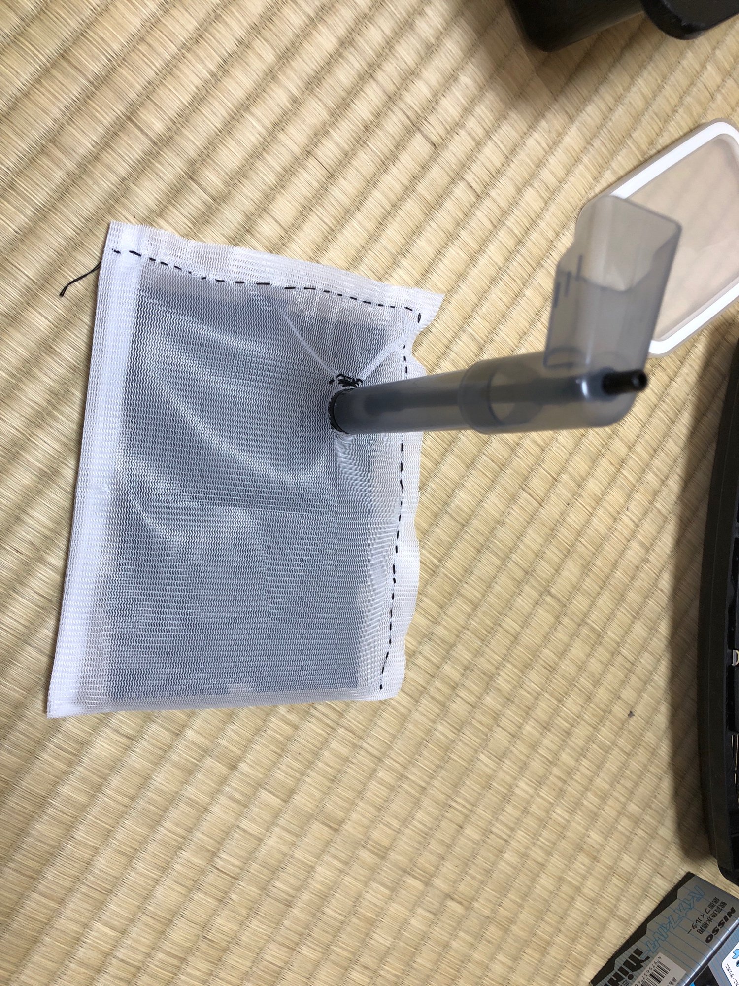 はるにゃん ニッソーバイオフィルターミニを洗濯ネットで覆って使うことにしました T Co Ymldeshnxc Twitter