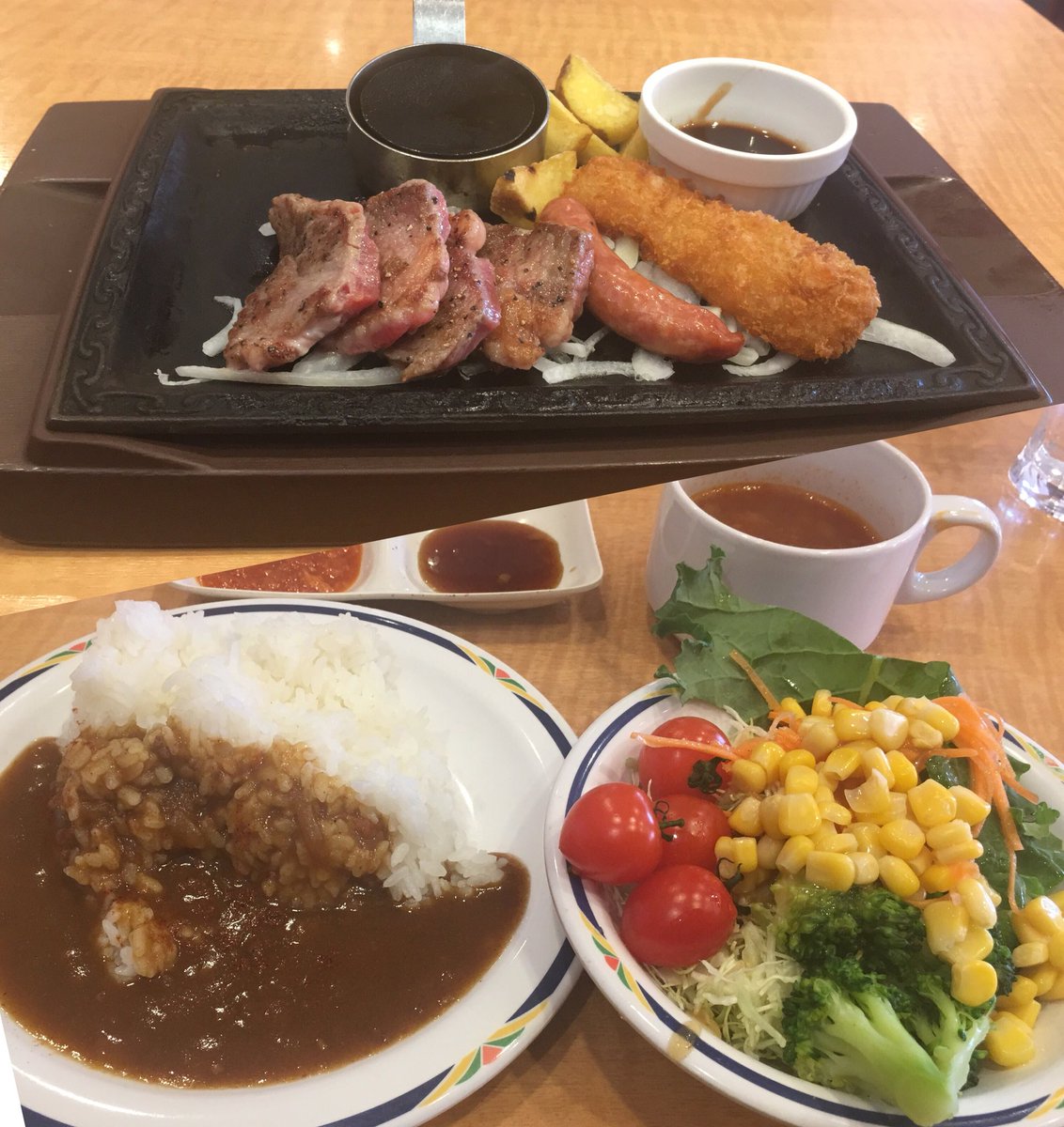 Narazuki Twitterren ステーキガストのランチ サラダバーとカレーだけでokなんだけど お昼ごはん 昼食 ランチ Lunch 午餐 Dejeuner Almuerzo Obed 점심식사 ステーキガスト サラダバー T Co Eixkq00tyw