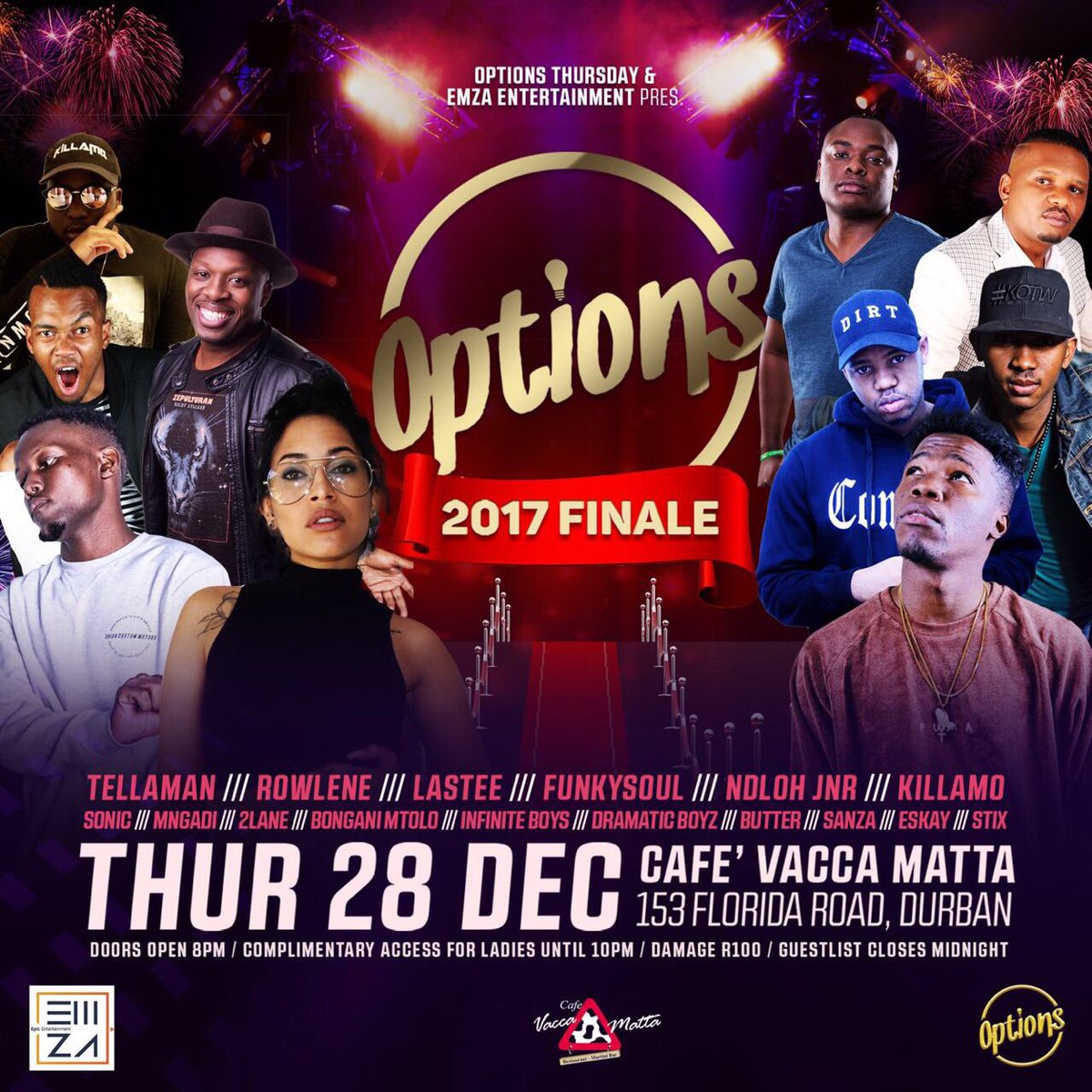 OptionsDBN's tweet photo. #OptionsThursday brought to you by EMZA ENTERTAINMENT https://t.co/Lq9O09sR6x