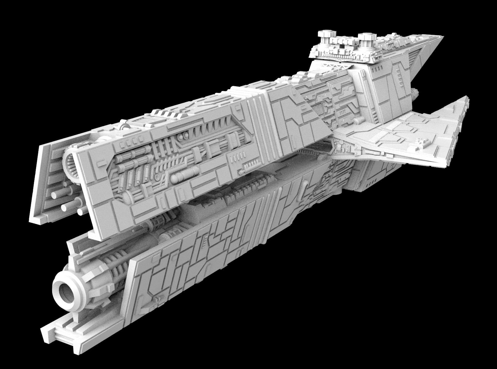 Aggressor Class Star Destroyer SimplePlanes | Aggressor Class Star
