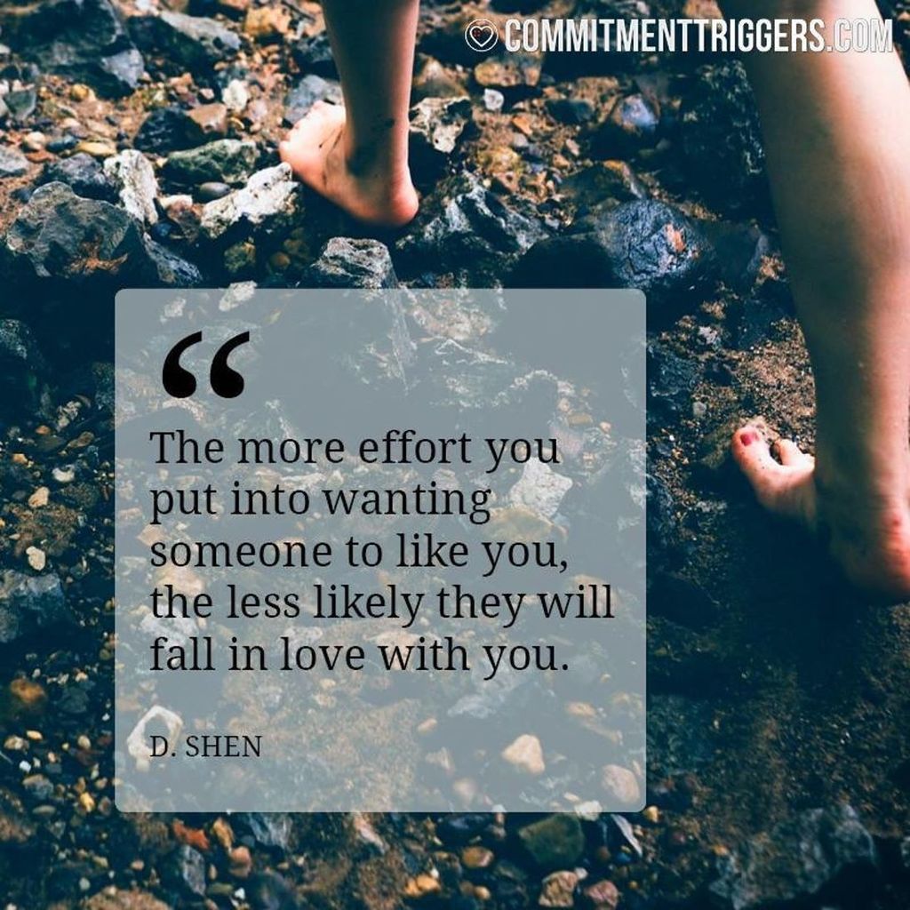 OfficialDShen's tweet photo. "The more effort you put into wanting someone to like you, the less likely hey will fall in love with you." - D.Shen #commitmenttriggers Follow on instagram https://t.co/E4dUSTmQnS https://t.co/EZg7BErubC