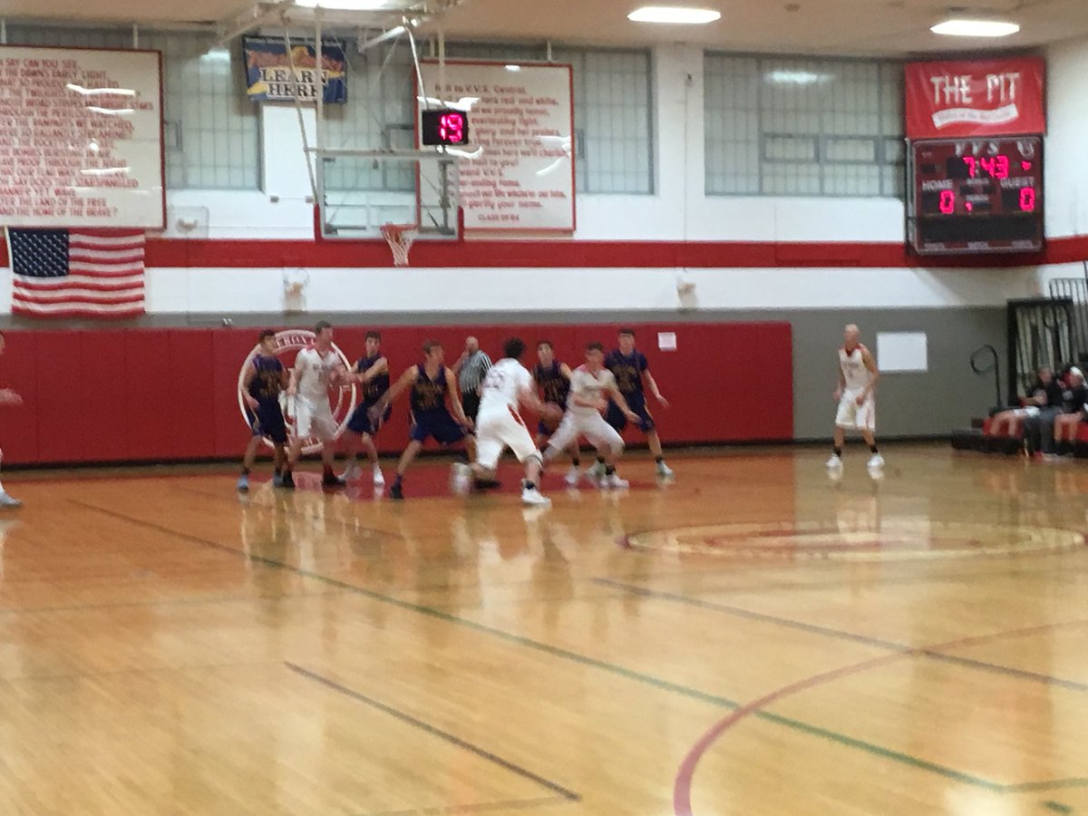 johnbrewerr's tweet photo. VVS takes down Holland Patent 71-57 to open Christmas Classic with win. @VVSRedDevils https://t.co/S08N2ZHuMX