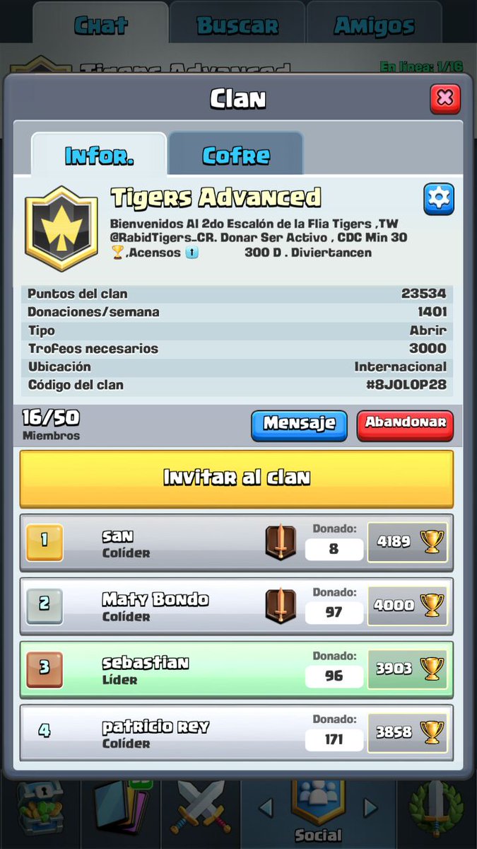 Emi_CR_'s tweet photo. Aquí Les Presento la #FliaTigers. Para los que estén interesados en nuestro proyecto, a continuación les dejo la Info.
#eSportsTigers #999U222L 4K🏆⬆
#TigersAdvanced #8JOLOP28 3K 🏆⬆
#TigersInitial #9YLVYPUG 0🏆⬆
Cualquier consulta a @Emi_Montenegro2 / #VamosTigers https://t.co/ckDwbk4R7h