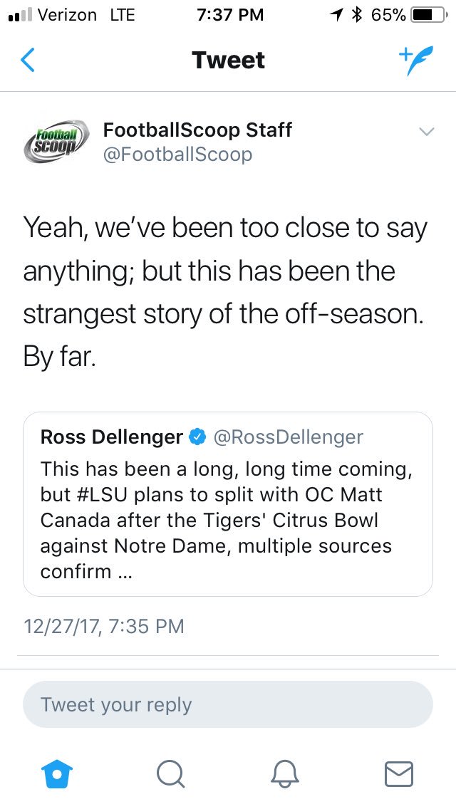 gc_wallace's tweet photo. “We’ve been too close to say anything” Always have to take FootballScoop’s info with a big scoop of salt. Constantly protecting CFB coaching sources. https://t.co/h2TRIqPKvH