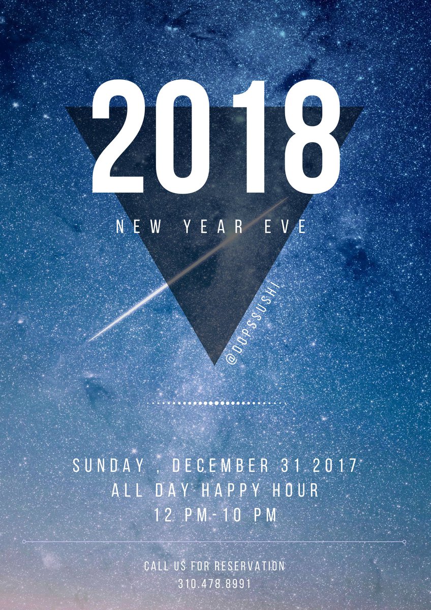 OopsSushi's tweet photo. Join us @oopssushi for your New Year's Eve night https://t.co/lq6gmxo2dO