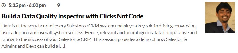 jigarshah189's tweet photo. Want to know how to improve conversion rates by measuring your #Salesforce org's data quality by building a Data Quality Inspector with #ClicksNotCode. Hurry! Register your seats and spread the word!!

When? 19 Jan 2018, 5.30 PM

Where? @TahoeDreamin18 https://t.co/buQcBejtS4