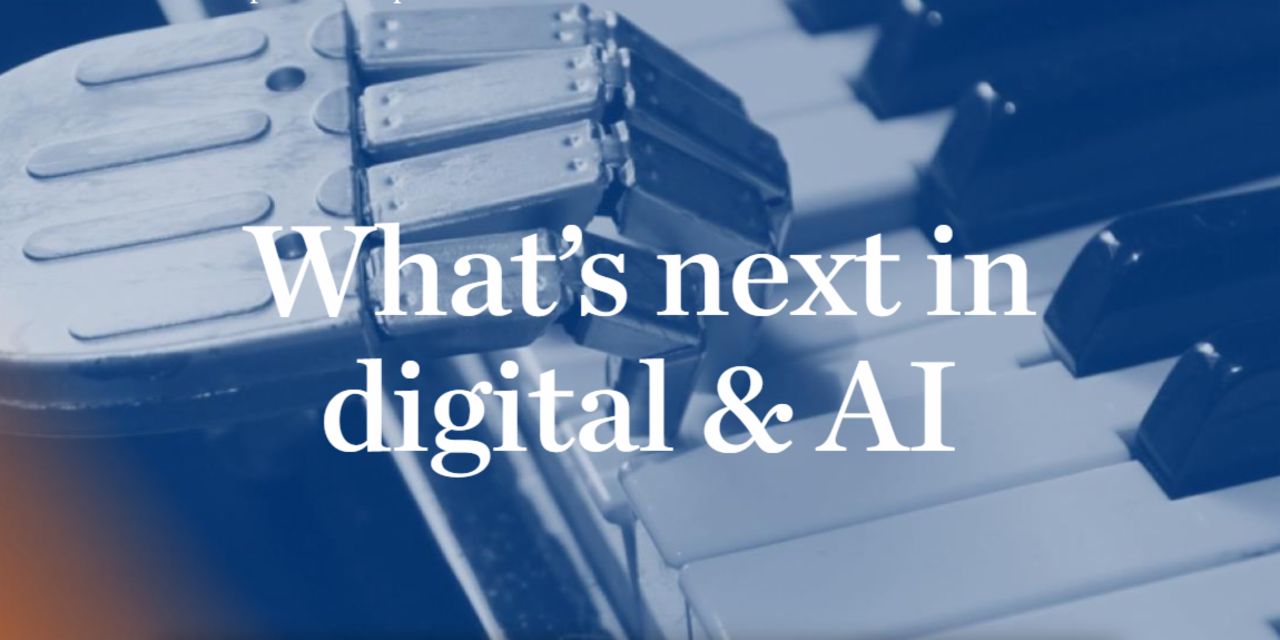 McKinsey_MGI's tweet photo. Recent advances in robotics, #machinelearning, and #AI are pushing the frontier of what machines are capable of doing in business and the economy. Our #2 trending topic we researched in 2017: What’s next in digital &amp; AI. https://t.co/dpshKvWAPk https://t.co/YC8bHfL4Fm