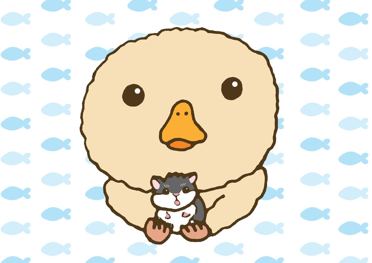 ham_tamako's tweet photo. 最近ハマっている東京トガリくん。(@togarirecords )たまこちゃんを手に乗せてもらってる絵を描きました🤗自己満コラボ😍

#ハムスター https://t.co/peUcLgMw1V