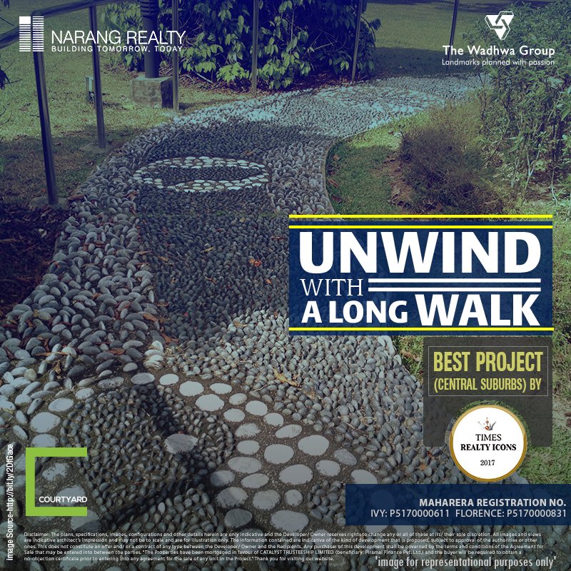 narang_realty's tweet photo. Soothe your mind and your aching soles with a walk down the reflexology path at #Courtyard. 
Visit: https://t.co/1uATt8KnXF
#Narang #PokhranRoadNo2 #NarangRealty https://t.co/NtlCyimE9X