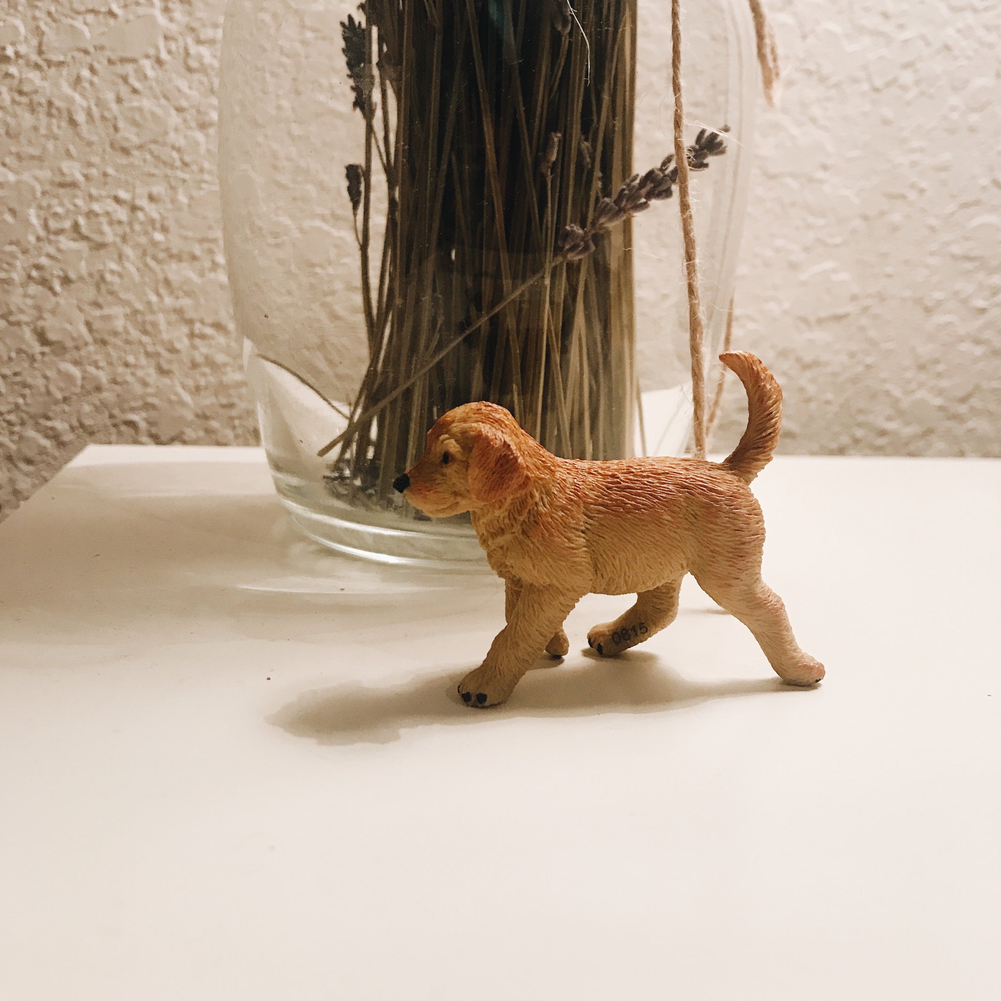 Realistic Large Dog Figures Playset Golden Retriever Figurines