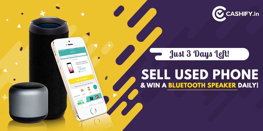 Cashify_'s tweet photo. Just 3 Days Left! Participate today and stand a chance to win a Bluetooth Speaker daily! #OldOutNewIn #ContestAlert
Read more here: https://t.co/oYN3Hnw6gf https://t.co/LYusMCK8Zv