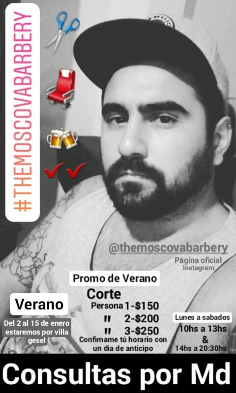 matimoscova's tweet photo. Pagina oficial en instagram @themoscovabarbery
Promo verano:
👦X1 corte $150
👦👨X2 cortes $200
👦👨👴X3 cortes $250
Consultas 15-3846-2720
Matias https://t.co/ebkxRfImto