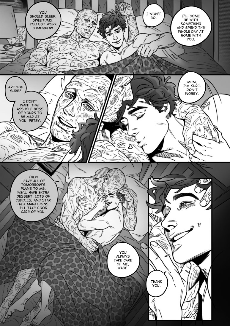 akira_atsushi's tweet photo. also pimping this domestic themed Spideypool dj>////<;;
Digital version :https://t.co/P0Q6byQq4k (in the book 'Let's Eat!')

#Spideypool #Deadpool #Spiderman #WadeWilson #PeterParker #yaoi https://t.co/QWXAakH48P