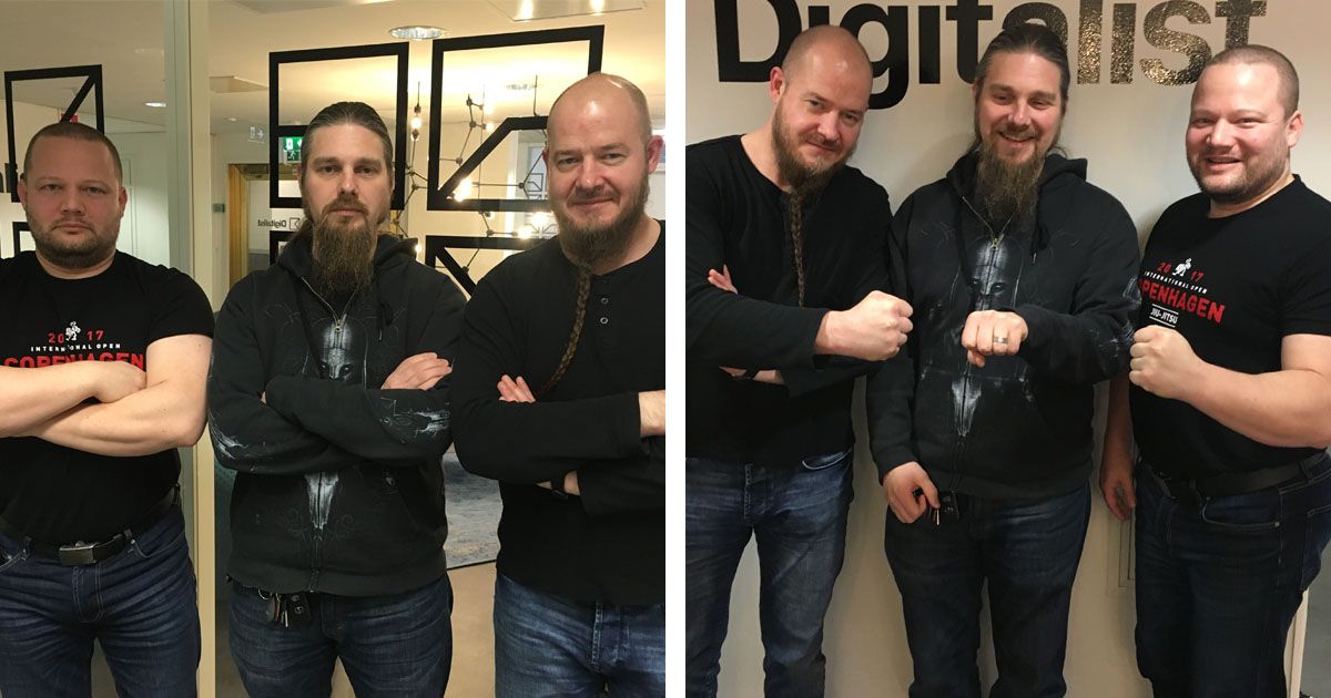 On the left you see Juri, Jussi and Jyrki, a team that is about to lose their Manager. Come and help us make our #DevOps team happy again! Apply to become our new #IT and DevOps Manager and make the team as cheery as they are in the image on the right: buff.ly/2BOL2Ft