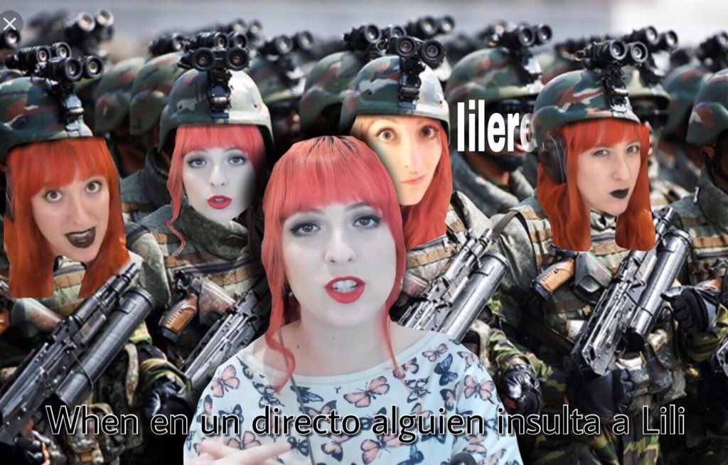 superlileros_'s tweet photo. @LiliCross_ cuando en un directo alguien te insulta 😂♥️ Ejercito lilero! #lilera https://t.co/ZLjaEq6kV1