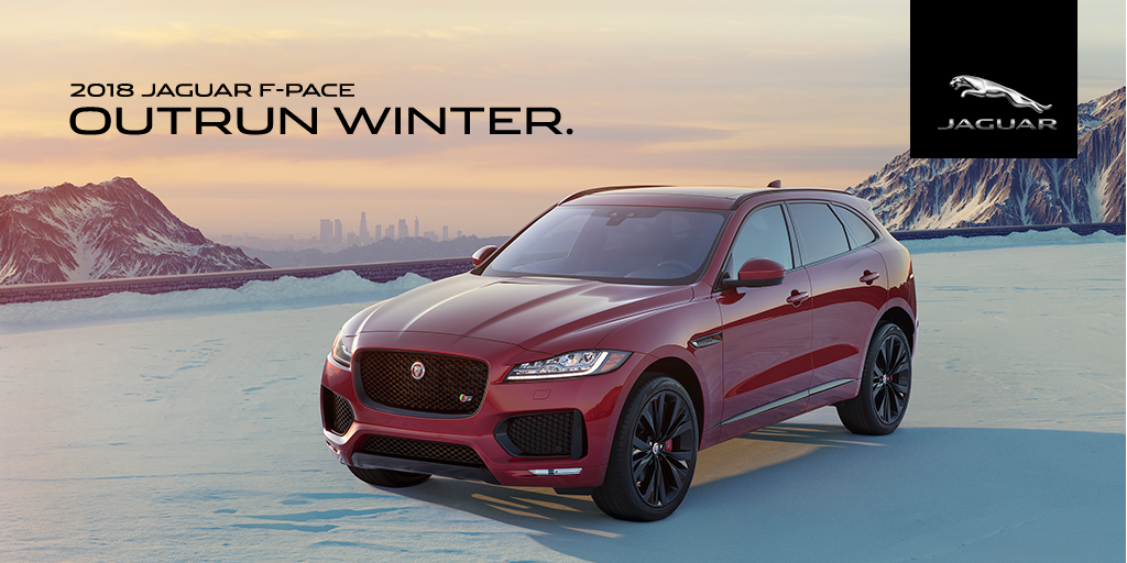 JLR_NL's tweet photo. Sports car DNA for the dry days, capable all wheel drive for the snowy ones. ❄️

Message us today to set up a test drive on the F-PACE, or check out the entire Jaguar lineup at https://t.co/uPSTnJS5ox #Jaguar #FPACE #YYT #Winter https://t.co/EogVDeoShT