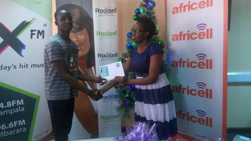 XfmUG's tweet photo. Congratulations to Daniel, who won himself a trip for two, for 3 days from @roundbob1 courtesy of the #XFMLitMas promotion.
We are still giving away lots, just keep it locked in 94.8 @XfmUG, start 2018 LIT!
#XFMLitMas is powered by @africellUG @radiantcos & @roundbob1 https://t.co/gTptMyDpiL