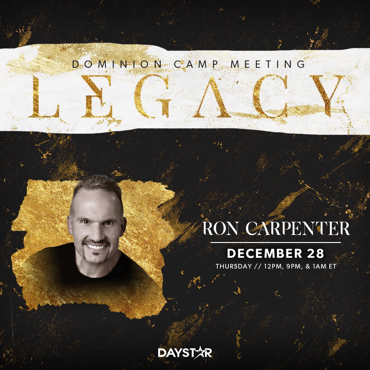 RealRodParsley's tweet photo. Today on @Daystar: Pastor @RonCarpenter shares “The Power of Your Shout!” from Dominion Camp Meeting at #WHCLife.
Watch at 12pm, 9pm, or 1am ET! #DMC2017 https://t.co/IE8V0INVxs