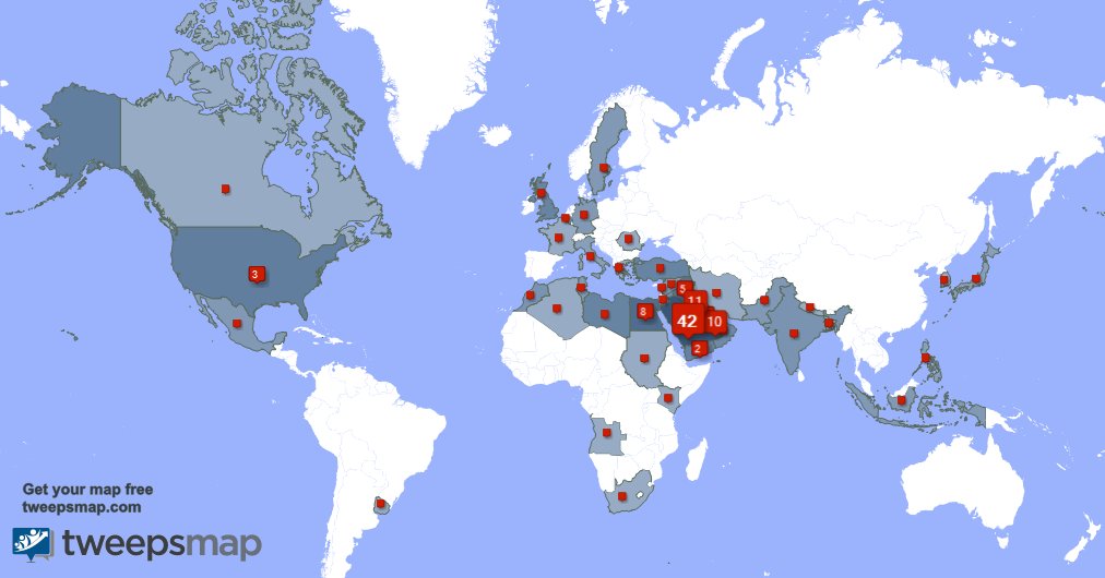 I have 2 new followers from UAE, and more last week. See tweepsmap.com/!Rimmmah20