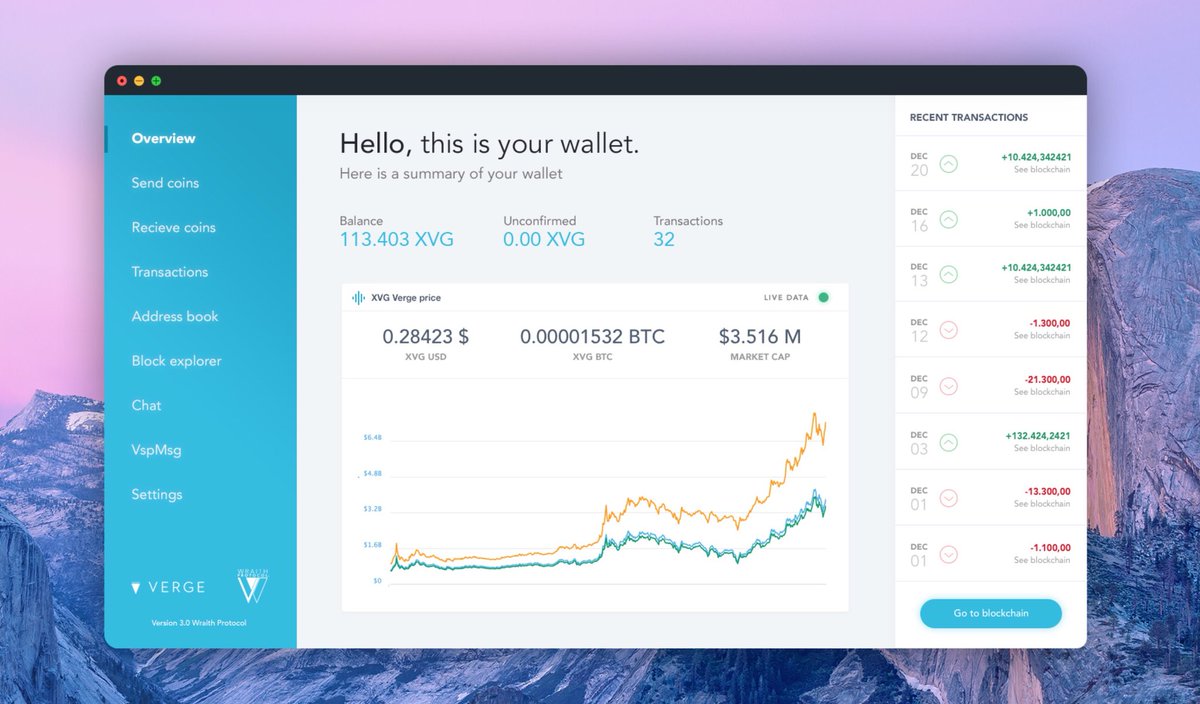 Waveon3 Made A White Themed Gui Mockup Of The Verge Wallet Aswell Purely A Concept Design Yet Xvg Xvg Verge Nextbitcoin Ui Hodl Vergefam Wraith T Co 45v2tdcjt1