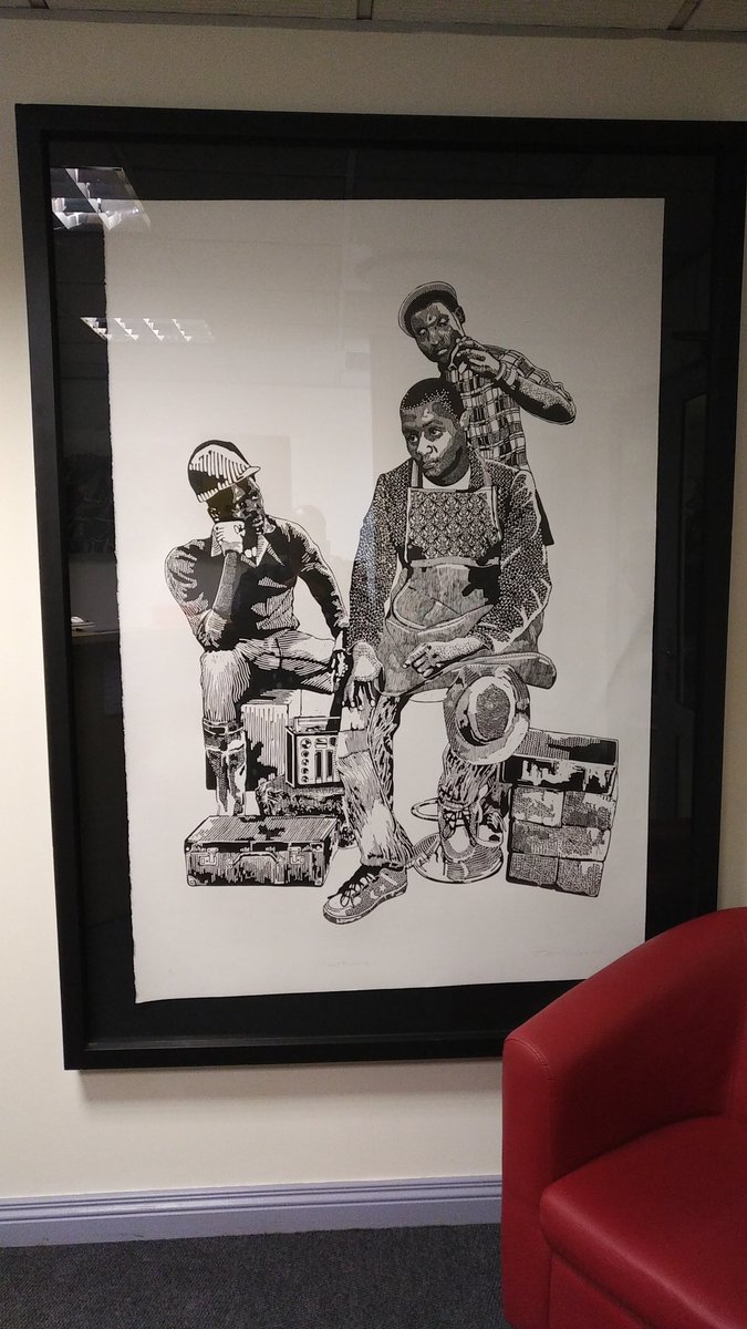 I'm in love <a href="/bambolwami/">Bambo Sibiya</a> 's work

"Street Barber II" 

#MyWorkSpaceIsNicerThanYours 
#BamboSibiya #StreetBarberSeries #SupportSouthAfrica #Art