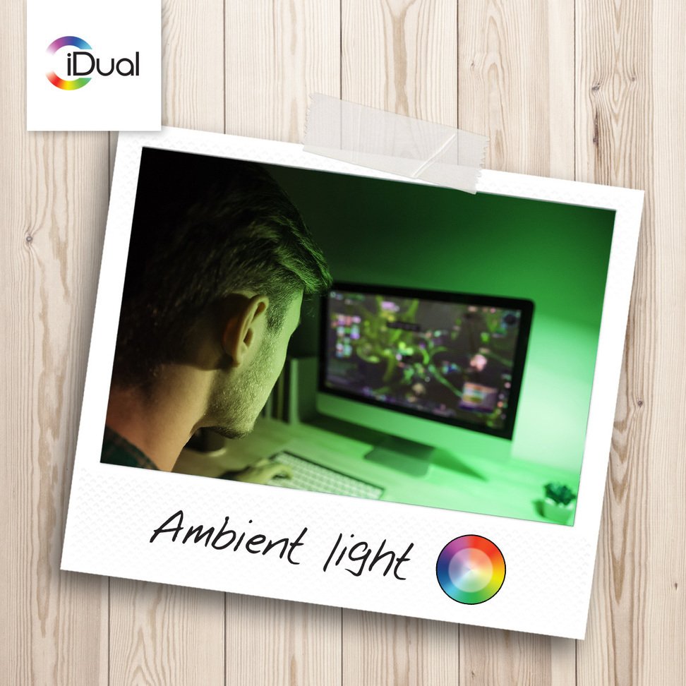 iDualUK's tweet photo. New computer for Christmas? Set up your room with ambient lighting for the ultimate gaming room #iDual #smartlighting #smarthome https://t.co/zidU2YAiYx