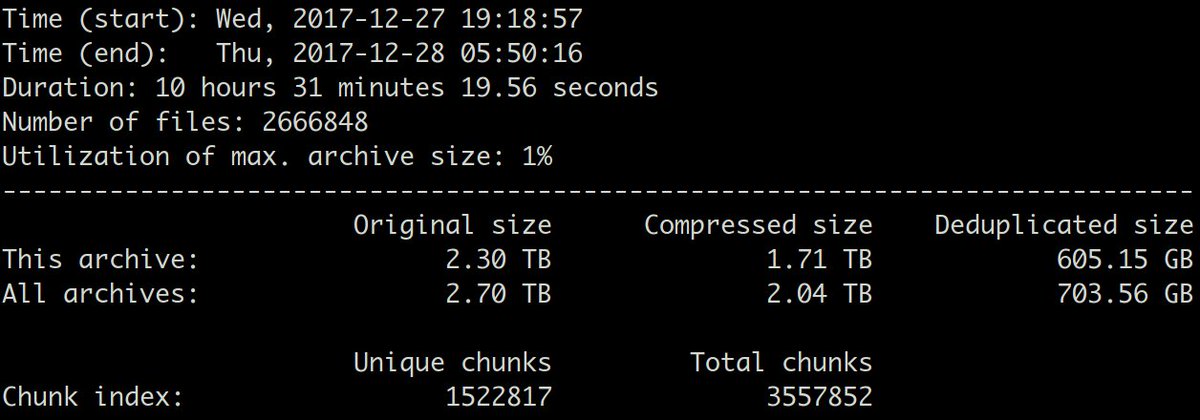 h3ndrk's tweet image. After changing the vNIC to virtio I got very nice performance again! #borgbackup finished in 10 hours (rtl8139 would have run for weeks...) Thanks @ThomasJWaldmann for investigation and interesting chatting about #borgbackup! #34c3