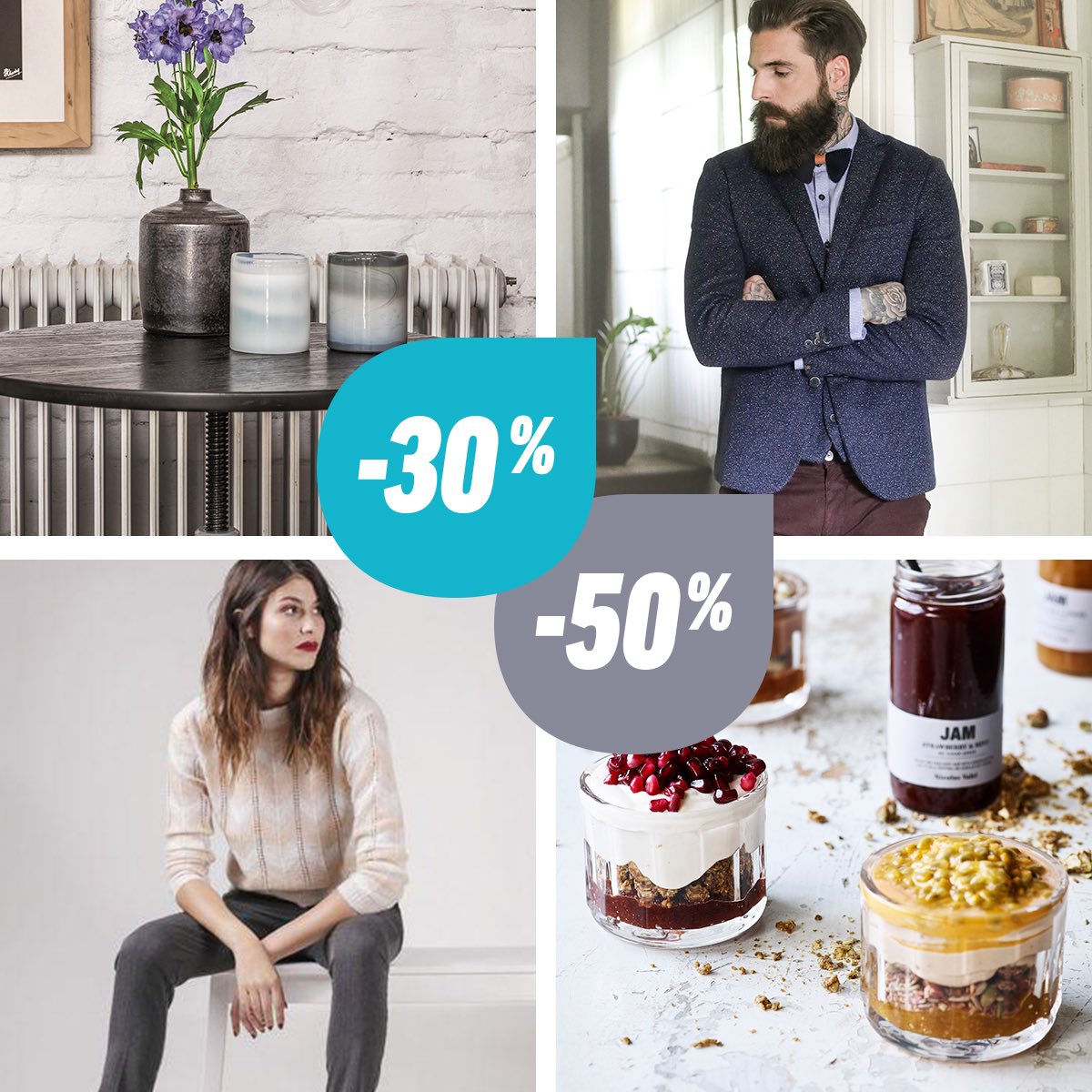 So. You can wait until sales officially begin OR you can already shop with some 
amazing discounts up to -50%. If you want to enjoy our 
discount, just buy a gift cheque for € 1. #Juttu #beJUTTUful #discount