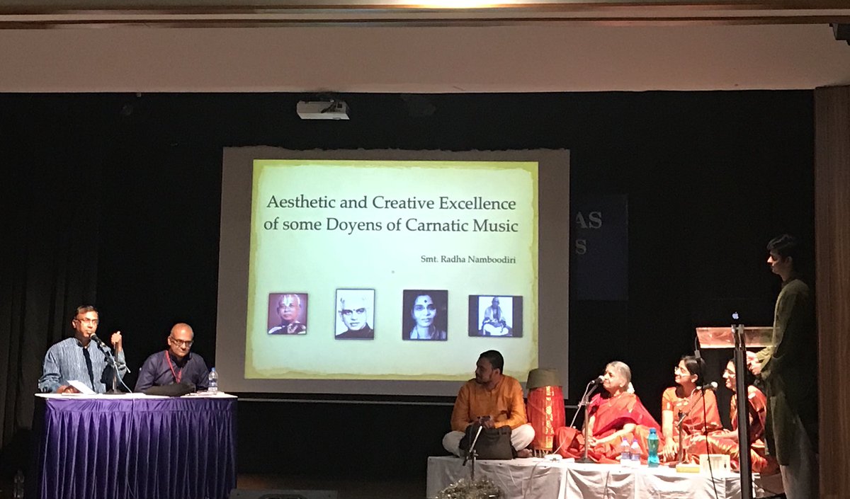 arunmku's tweet photo. Lesson from session at the Madras Music Academy: the great maestros always considered themselves as students, often into their nineties, not as vidwans/ experts. Humility was another common characteristic among many of these giants. https://t.co/Rz5gOwX4RN