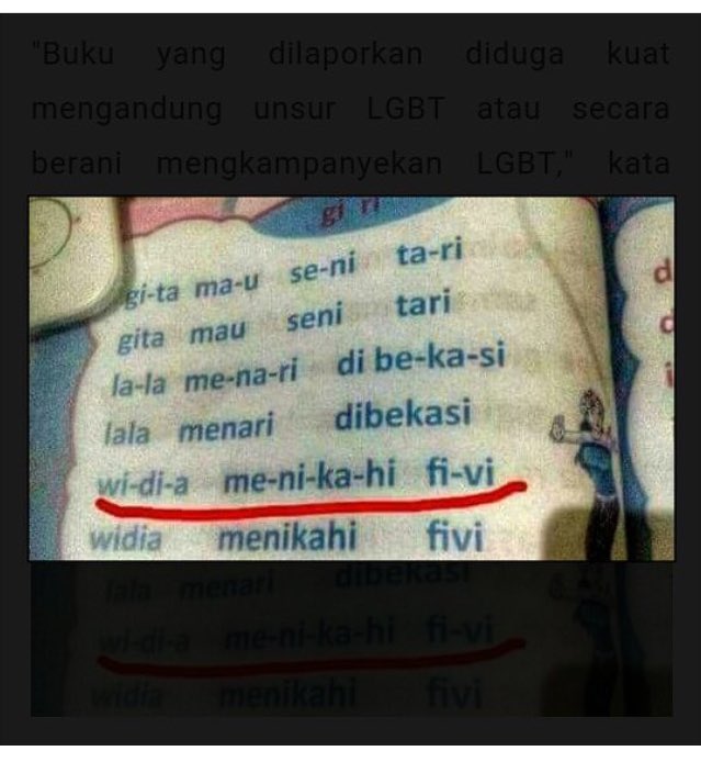 inshadiqa's tweet photo. Waspada...LGBT mulai mengincar balita...supaya mengenal dan terbiasa https://t.co/ODRiQHOAse