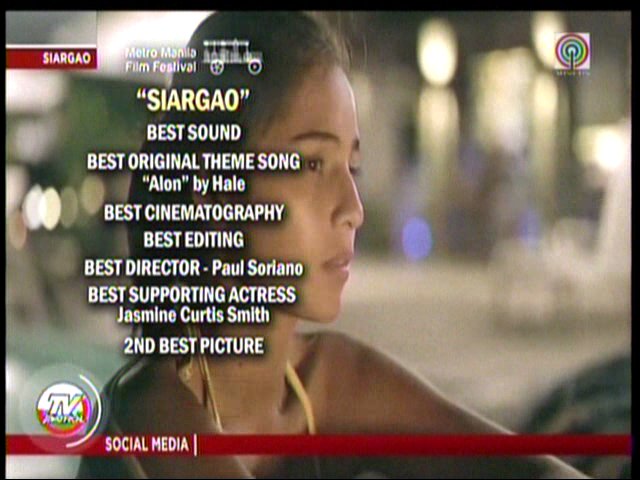 TVPatrol's tweet photo. #TVPatrol Pelikulang 'Ang Larawan' at 'Siargao,' big winner sa #MMFFAwardsNight2017 | ulat ni @mjfelipe https://t.co/Qeh0wrVLmL
