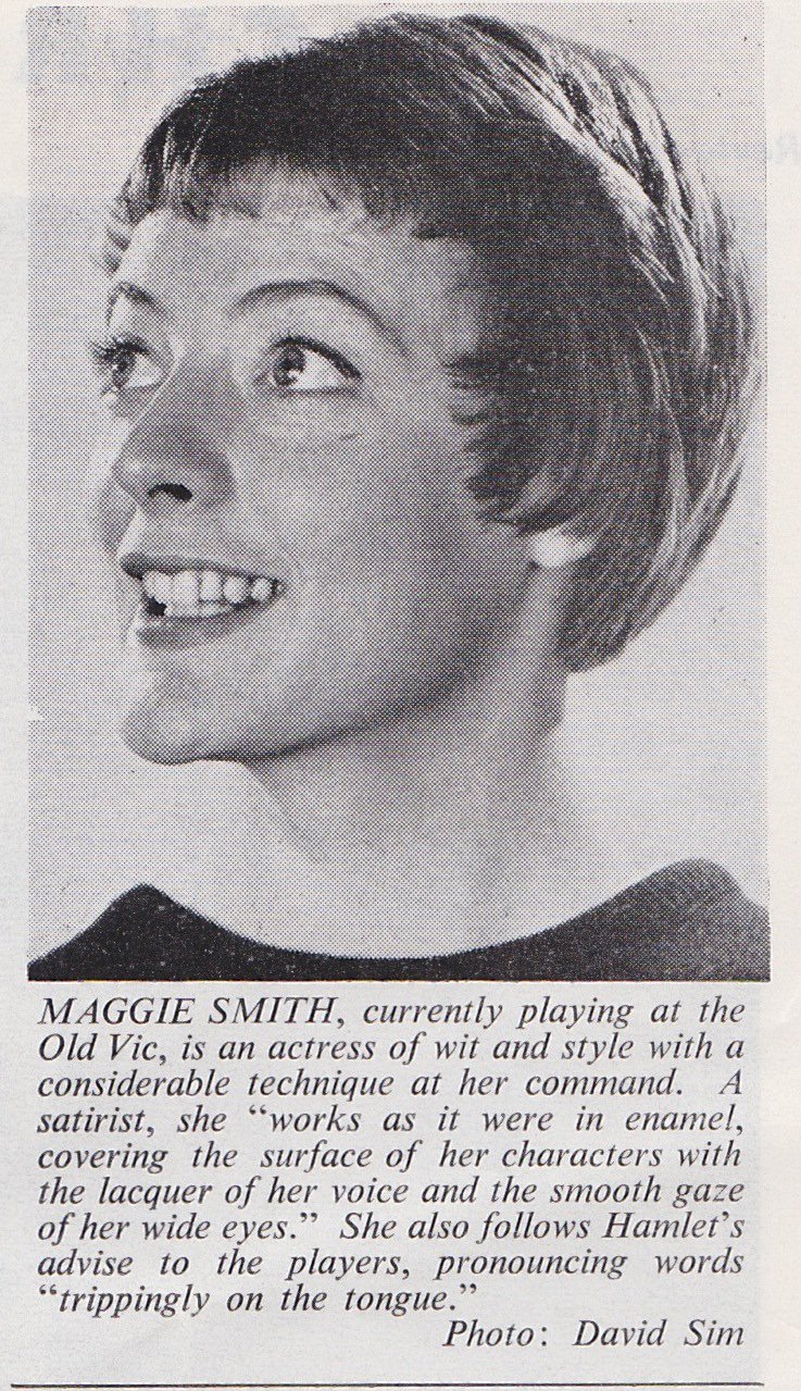 Happy birthday Maggie Smith. Look at you. 