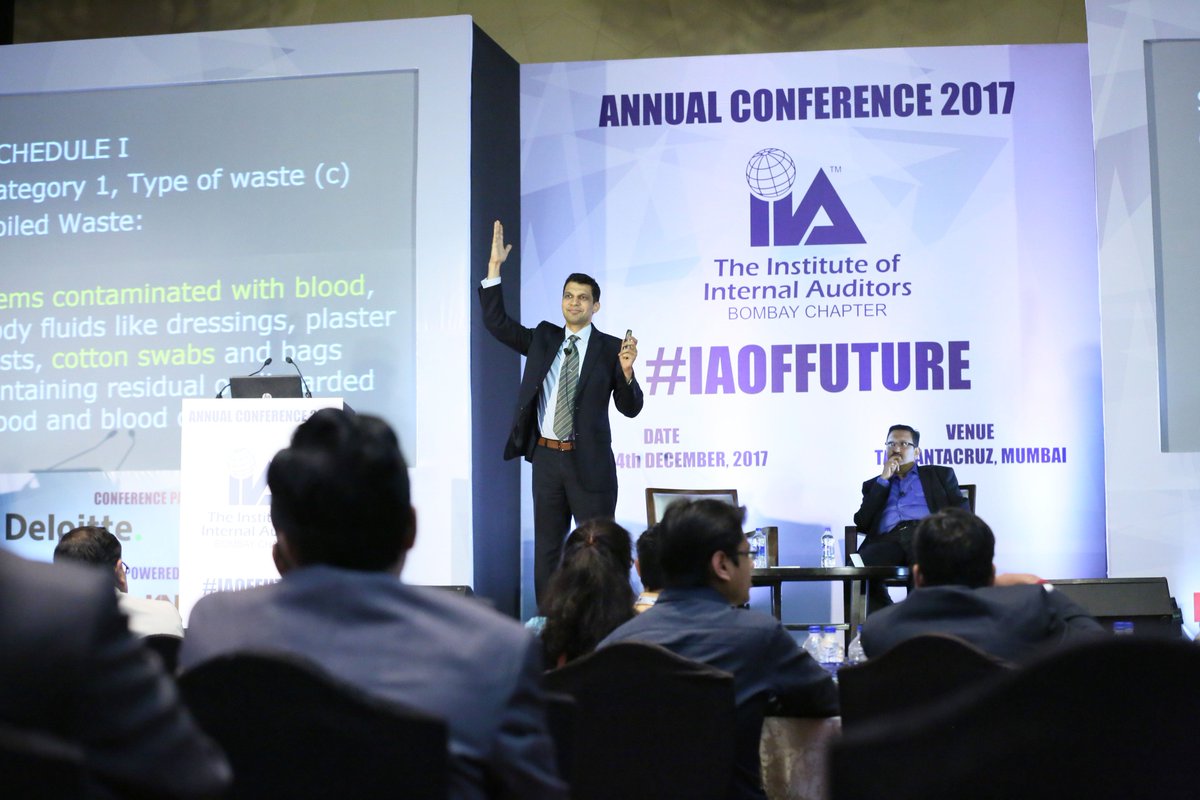 IIABombay's tweet photo. @samsankhe, Chief Revenue Officer, Legasis, shares knowledgeable insights on building an effective and ethical Compliance Framework at the IIA Annual Conference.

#IAOFFUTURE #IIAB https://t.co/Z47KHHQbSM