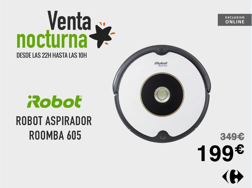 Robot aspirador roomba® 605 irobot •
