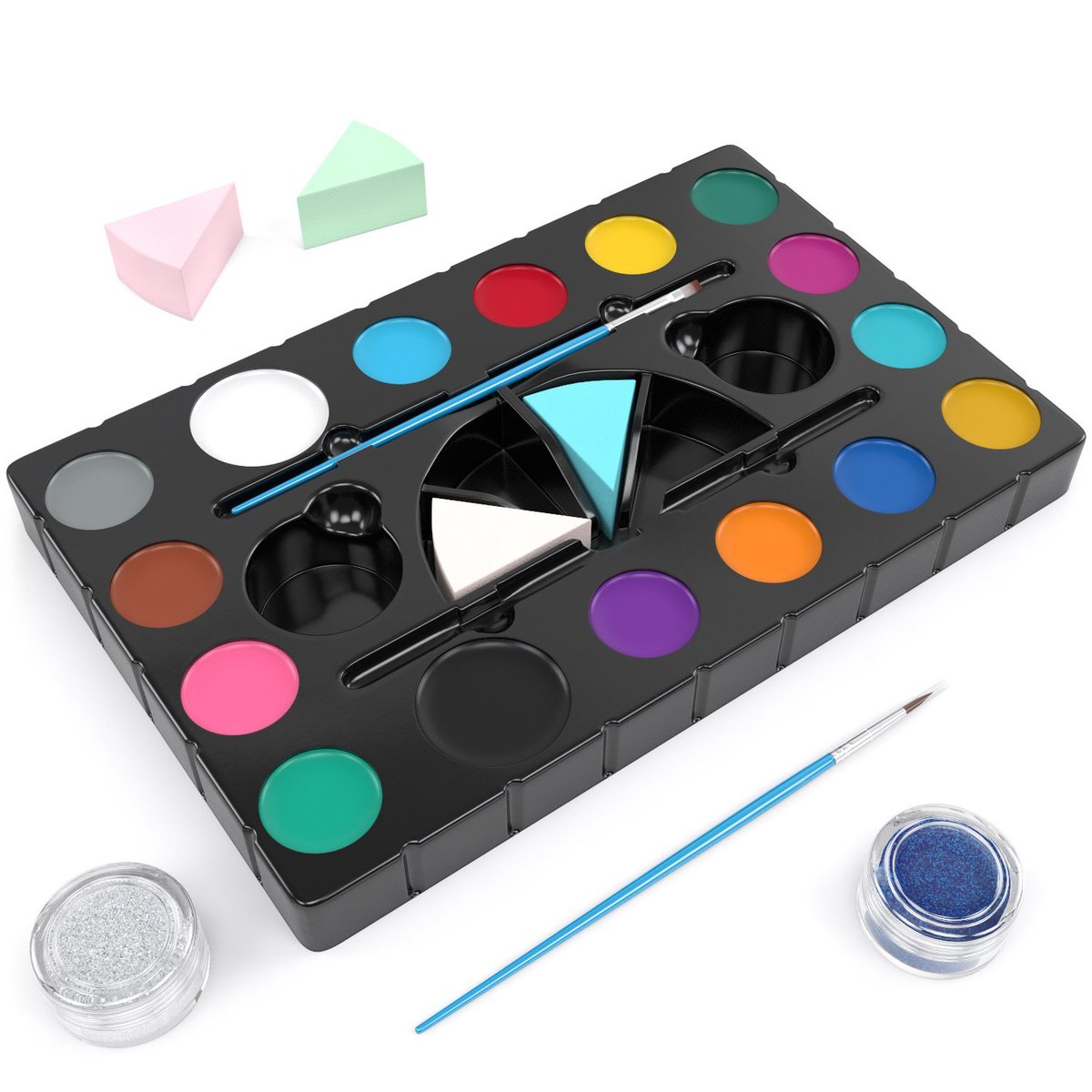 WingFacePaints's tweet photo. Kids Face Paint 16 Colors Kit #FacePaintPartyPack | Easy to apply | Waterbased @Wingfacepaints https://t.co/8A2vn3Fqwf